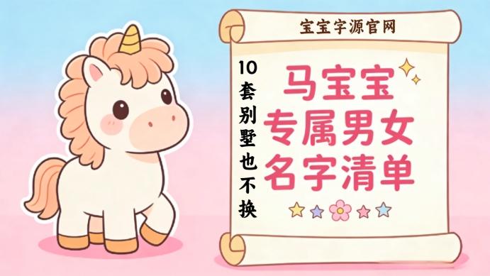 10套别墅也不换的马宝宝专属男女名字清单