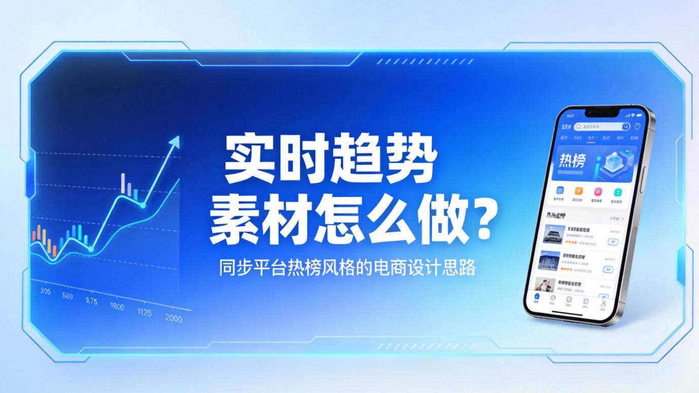 实时趋势素材怎么做？同步平台热榜风格的电商设计思路