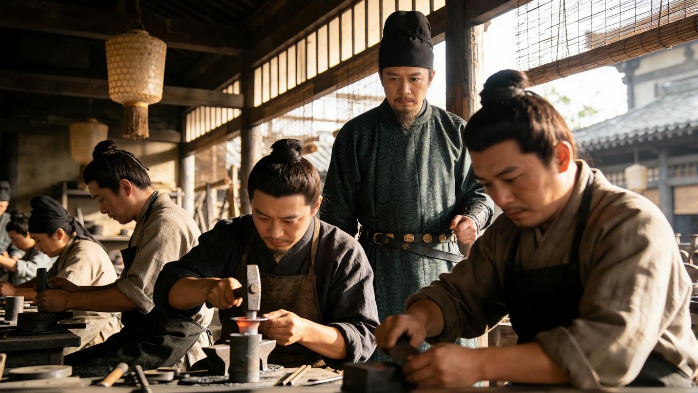 AI复原宋代军工现场：神臂弓零件拆分制造，竟藏现代军工分工逻辑？