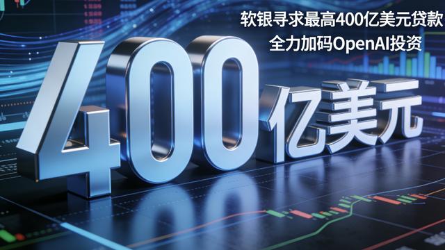 软银寻求最高400亿美元贷款 全力加码OpenAI投资