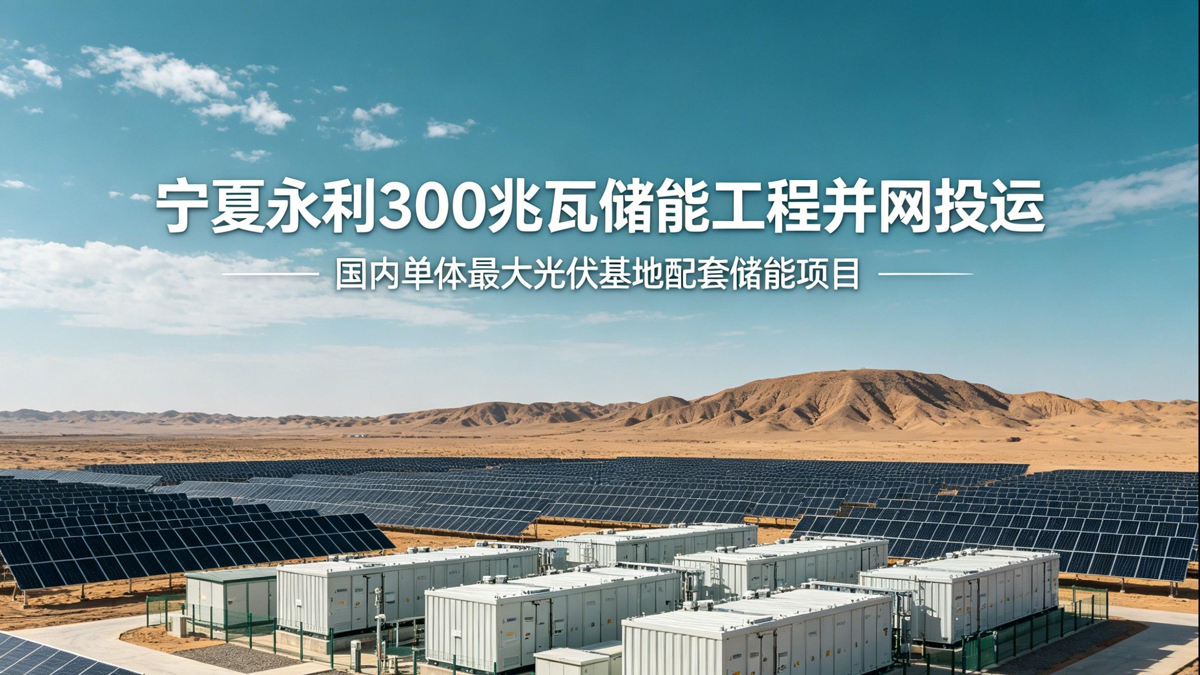 最大“光伏充电宝”并网，中国“沙戈荒”大基地迎来关键一“储”