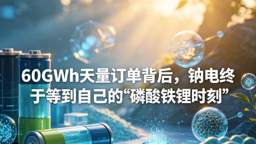 60GWh天量订单背后，钠电终于等到自己的“磷酸铁锂时刻”