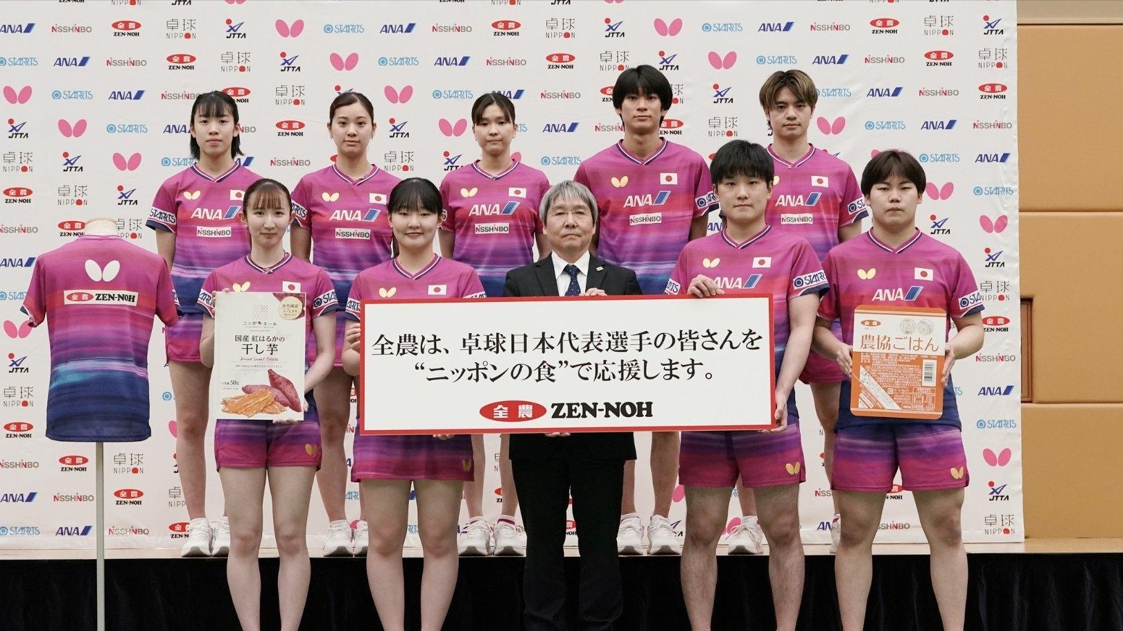 张本美和在进行力量训练，桥本帆乃香练习主动进攻，日乒目标夺冠