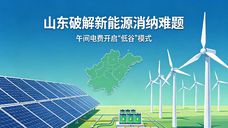 当午间电费开启“低谷”模式，山东如何破解新能源消纳难题