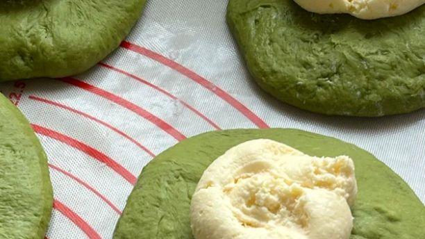 抹茶奶酪包｜重庆冬日面包店的清新治愈味