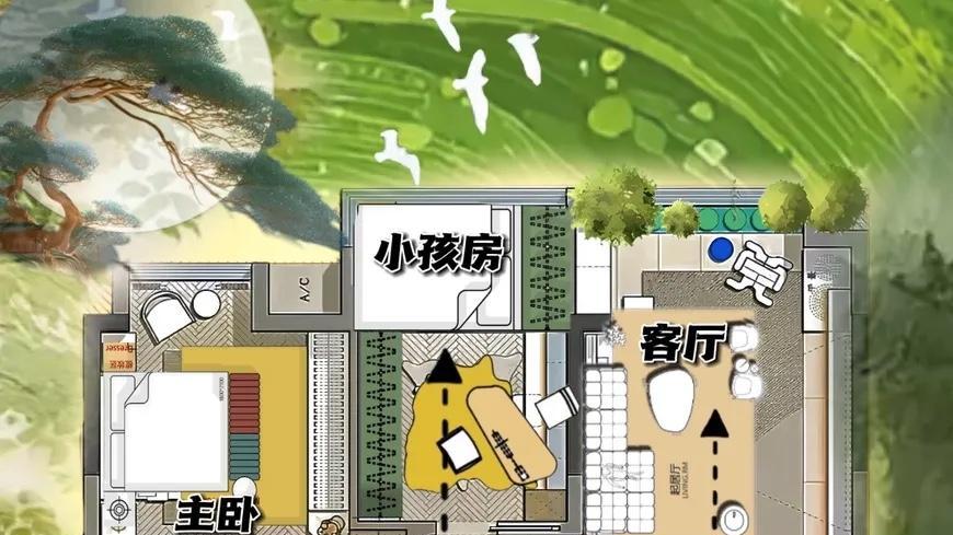 会整活，143㎡一厅三用，粗茶淡饭的短洄游，利用率突破200%！