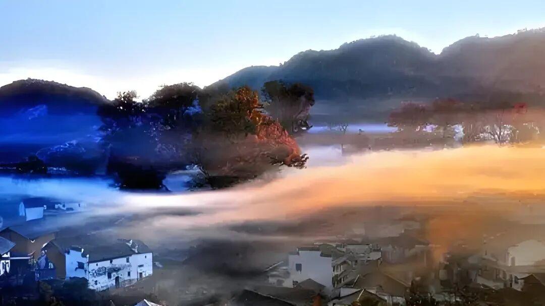 七律·寒村静影悟澄明