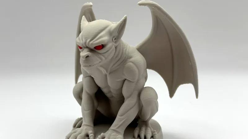 3D打印哨兵石像鬼手板模型过程-齐乐手板