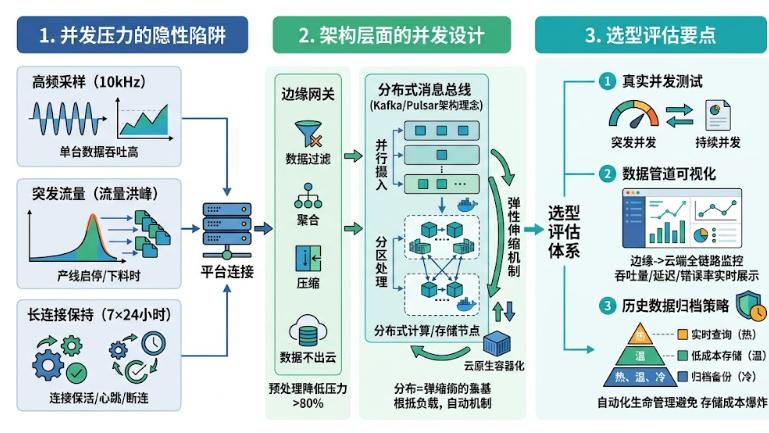工业物联网平台选型的五个关键维度：协议兼容、时延、并发