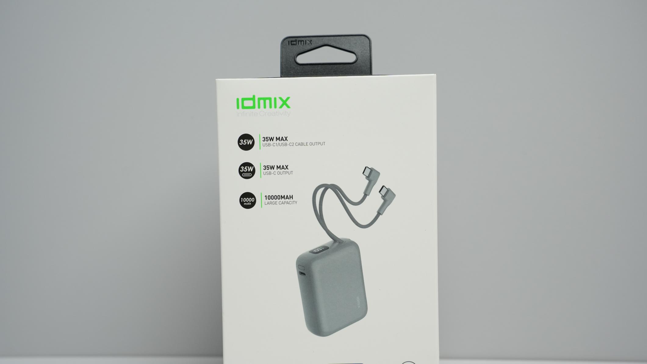 idmix35W自带双线小巧充电宝