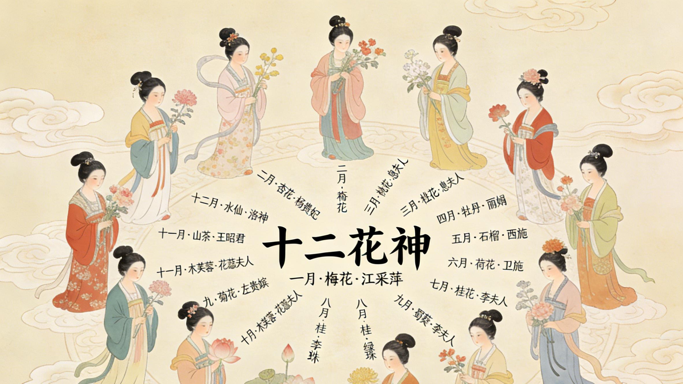 产学研工程|月令藏诗映花神：十二花神的民俗源流与千年风雅