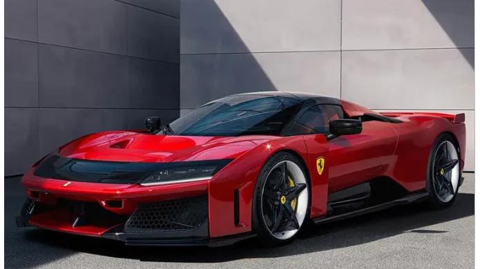 法拉利插混超跑，全新外观未来感十足！搭载4.0T V8双涡轮 三电机