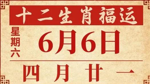 善韵缘|2026年6月6日12生肖运势概况
