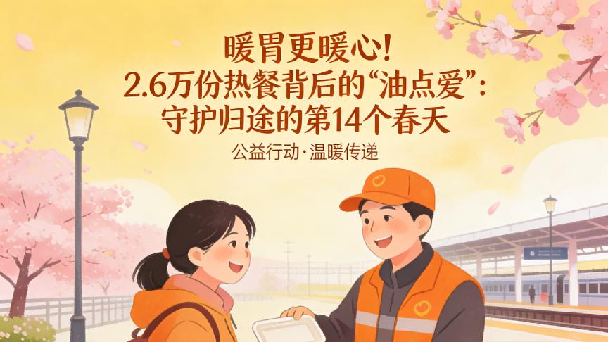 2.6万份热餐背后的“油点爱”：守护归途的第14个春天