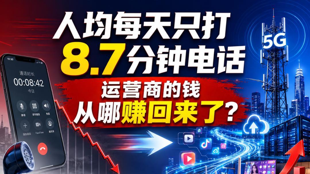 人均每天只打8.7分钟电话：中国人不爱通话的十几年，运营商的钱从哪赚回来了