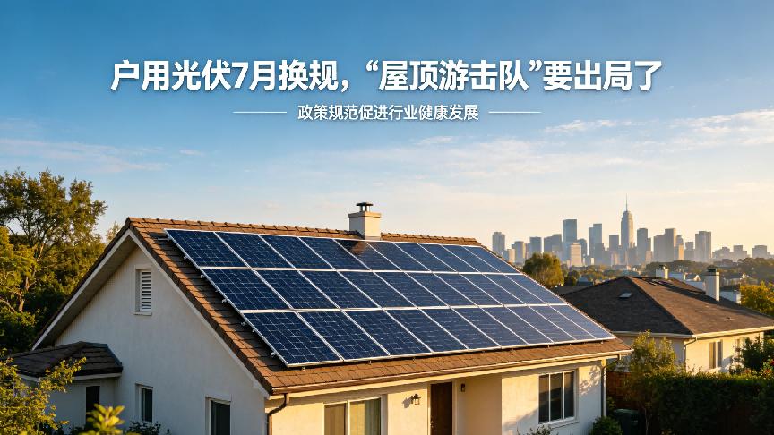 户用光伏7月换规，“屋顶游击队”要出局了