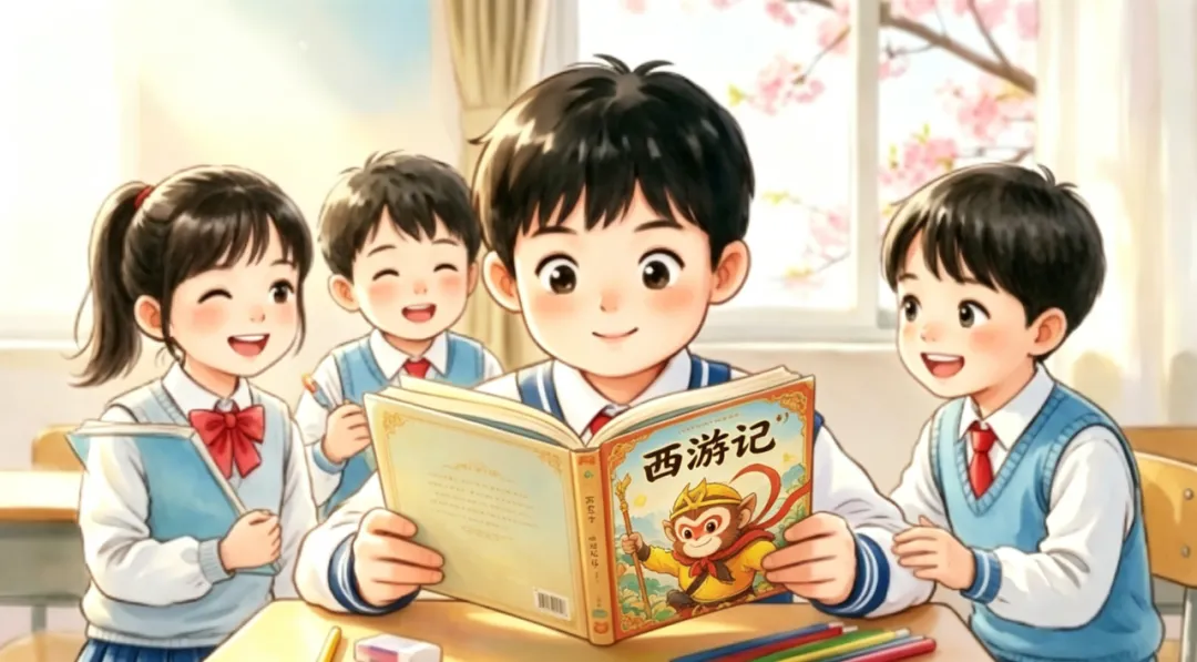 阜南三小读书节活动之五年级“细品四大名著”