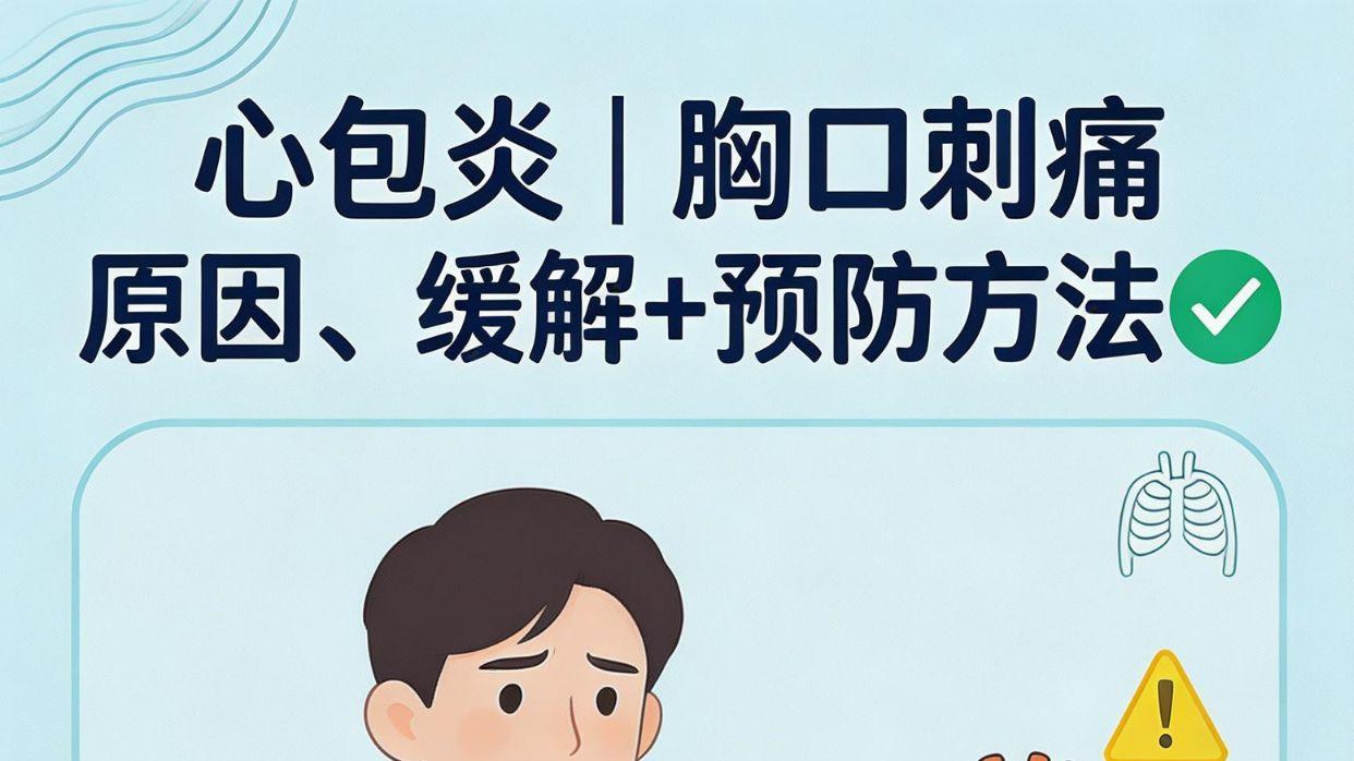 胸口刺痛，心脏难受? 教你一招缓解心包炎