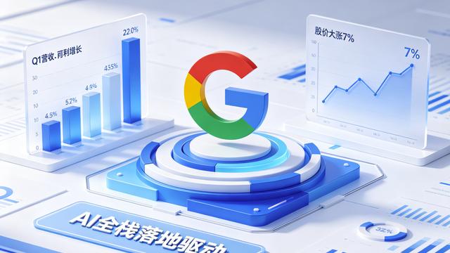 谷歌Q1营收净利双增超预期，AI全栈落地驱动股价大涨7%