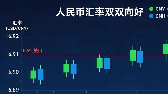 续刷近三年新高 人民币对美元汇率双线升破6.91关口