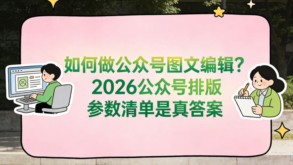 2026如何做公众号图文编辑? 排版固化+模板复用，新手速入门