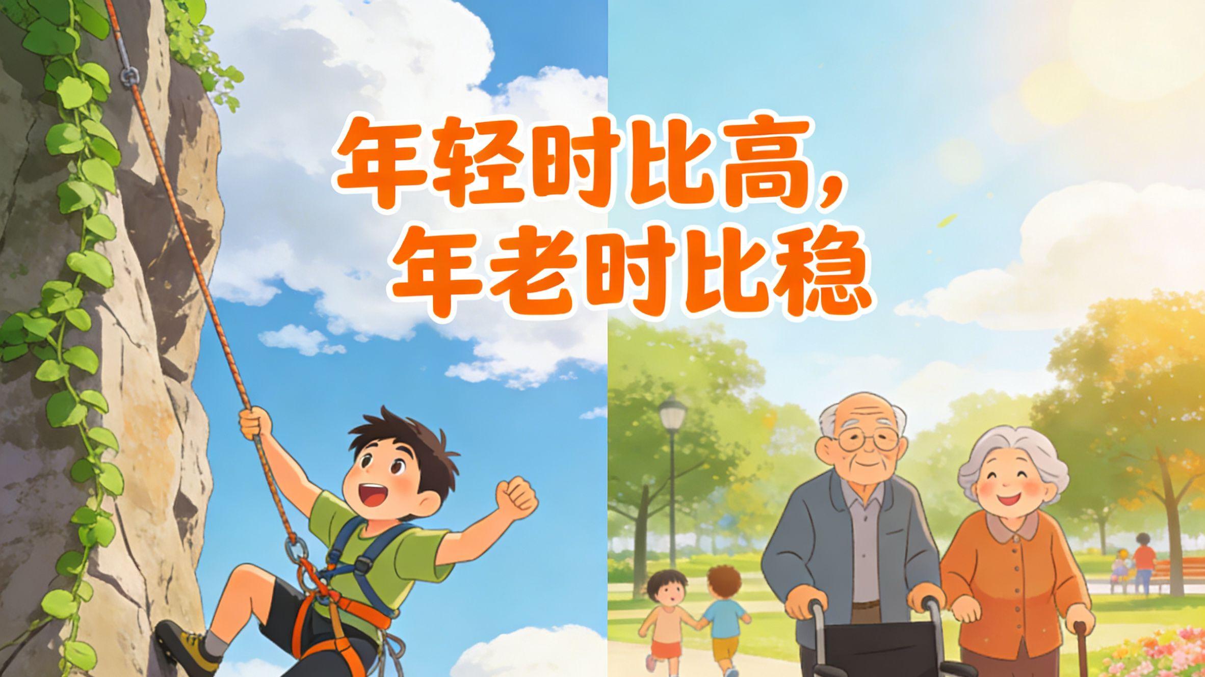 老话说：年轻时比高，年老时比稳