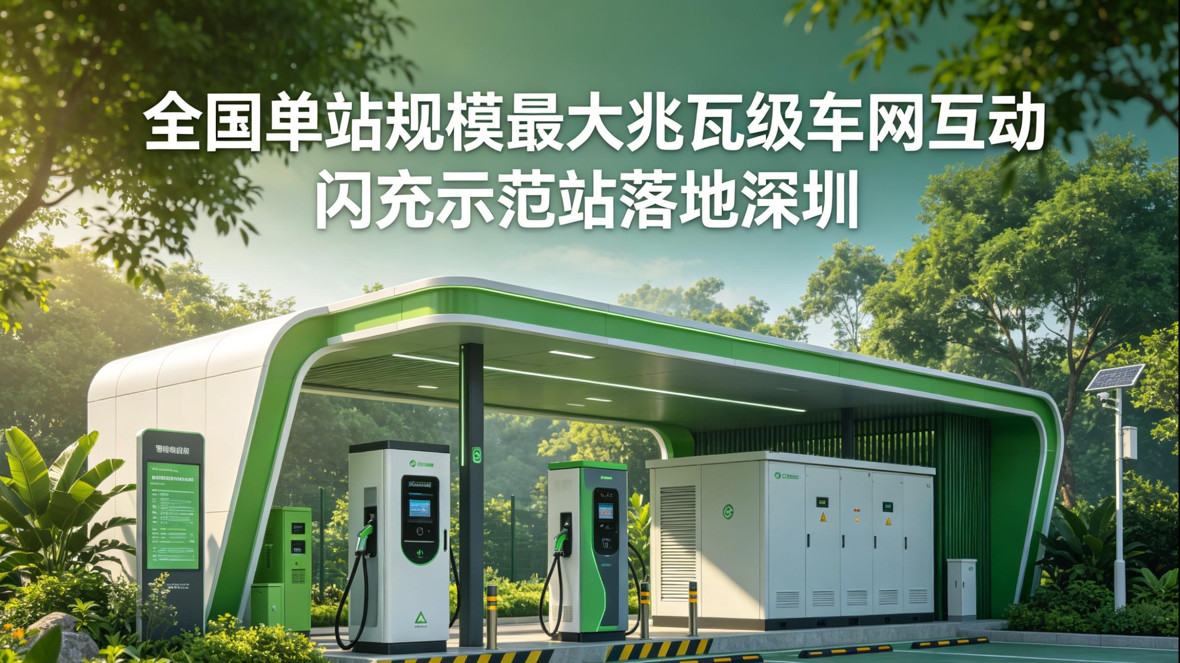 新能源车“反向充电”时代来了？全国最大V2G闪充示范站落地深圳