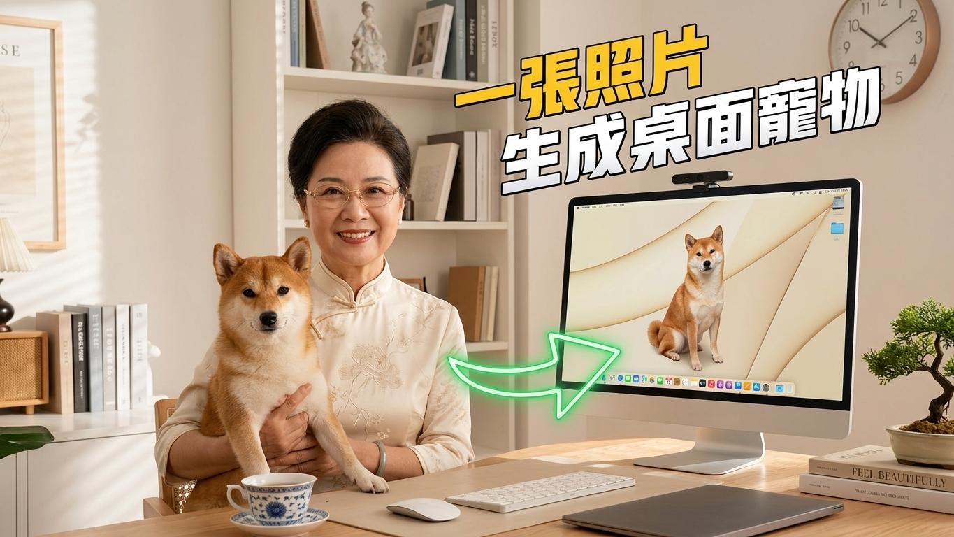 推送者桌宠定制送给养宠朋友，超走心的礼物