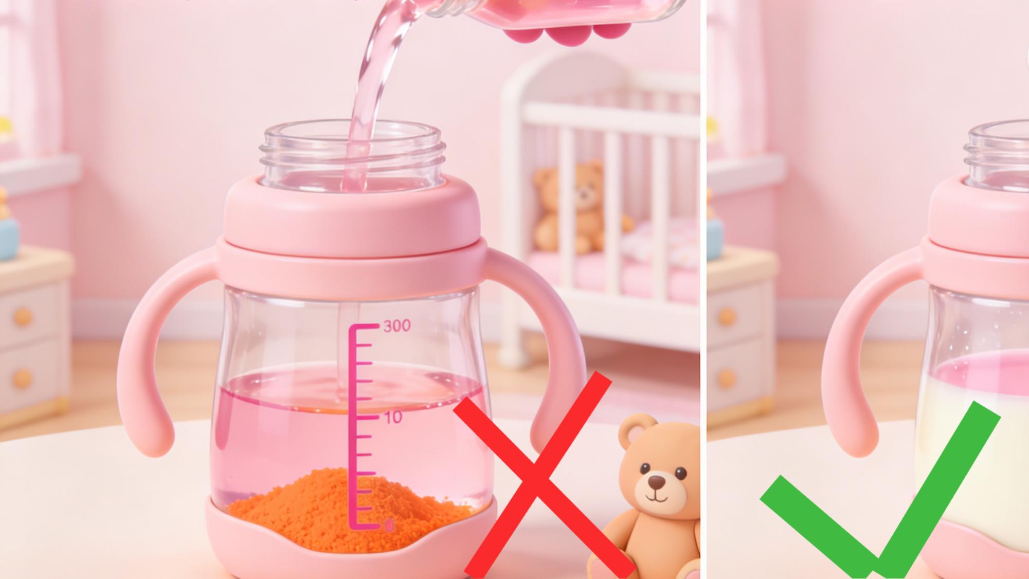 很多家长冲奶粉第一步就错了！这四个误区，正悄悄伤娃脾胃