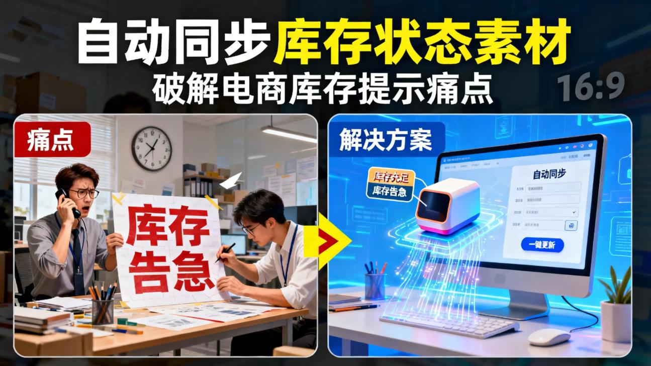 库存改到崩溃？这款自动同步方案，拯救所有电商人