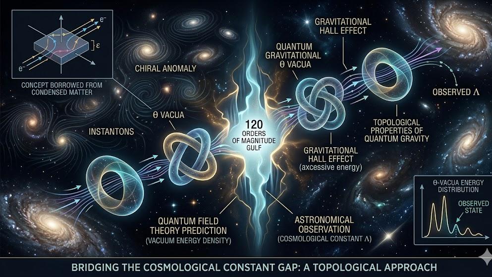 PRL重磅：宇宙学常数的拓扑起源，θ真空与引力霍尔效应的新解