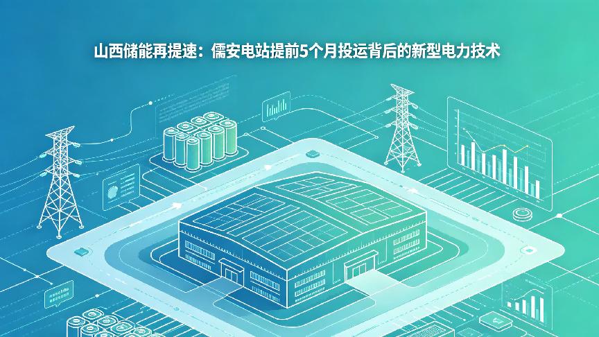 山西储能再提速：儒安电站提前5个月投运背后的新型电力技术