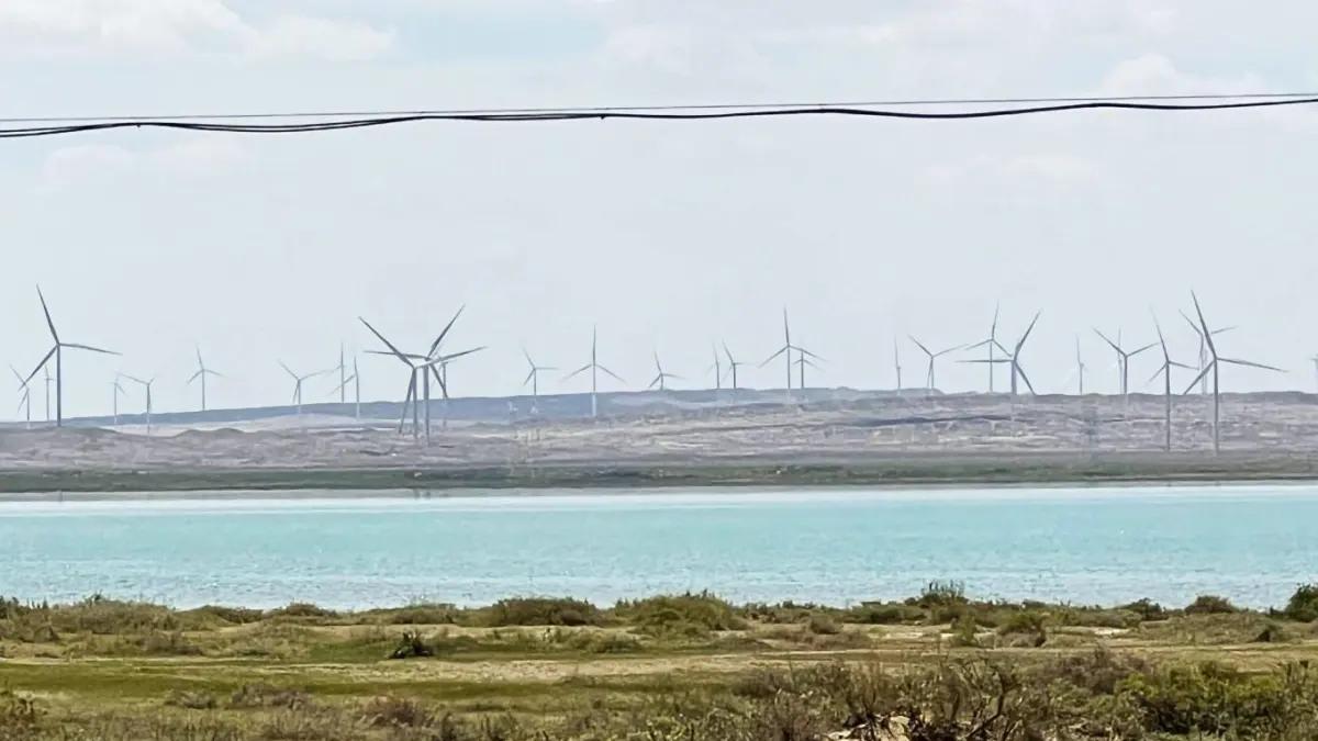 越来越沉沦的尕海(湖岸风电)