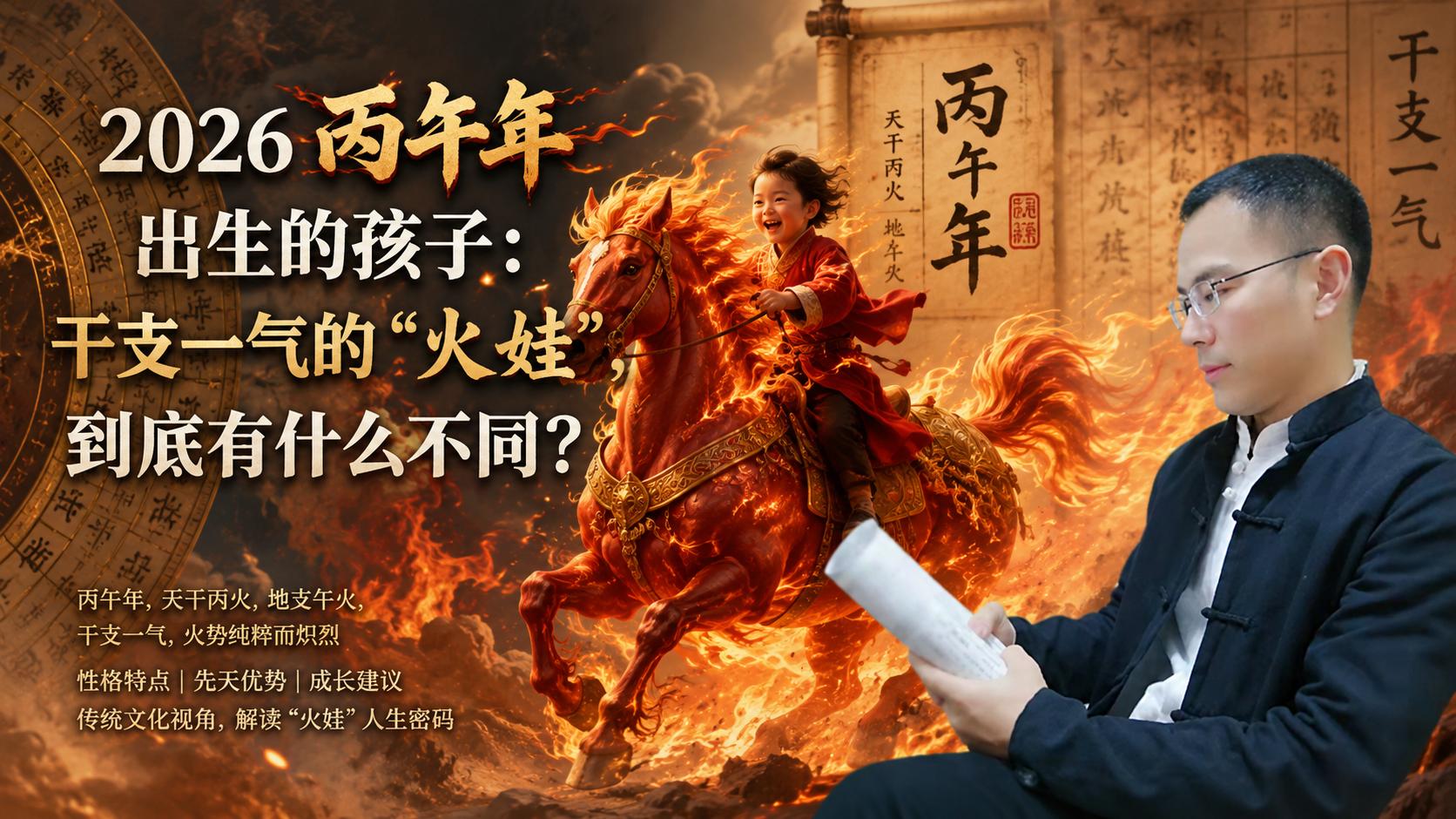 丙午年出生的孩子：干支一气的“火娃”，到底有什么不同？
