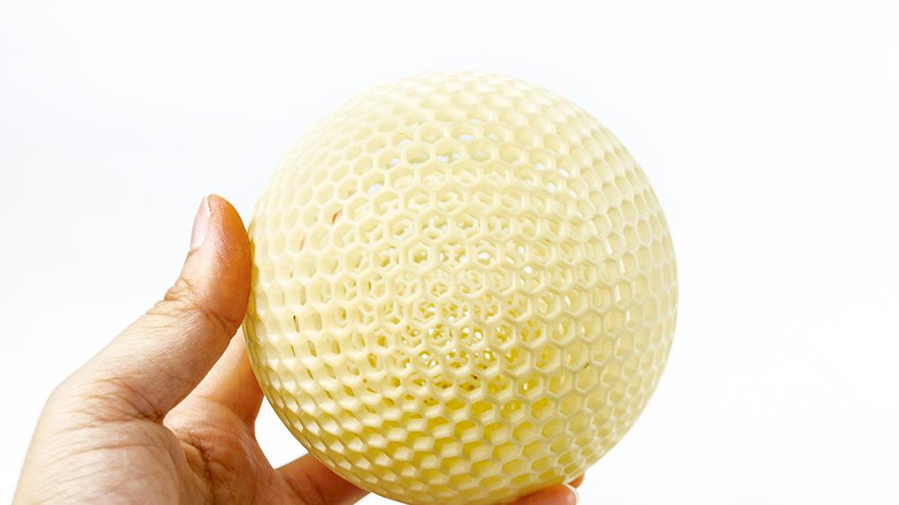 3D打印镂空球手板模型-齐乐手板