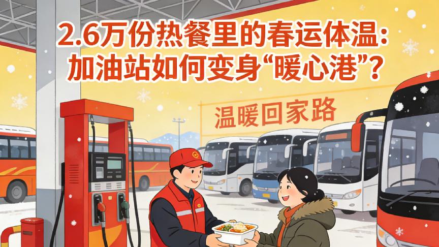 2.6万份热餐里的春运体温：加油站如何变身“暖心港”？