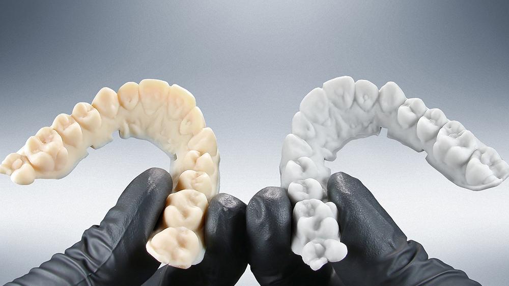 3D打印牙齿手板模型-齐乐手板