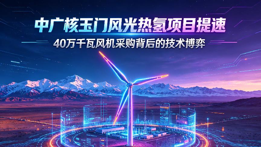 中广核玉门风光热氢项目提速，40万千瓦风机采购背后的技术博弈