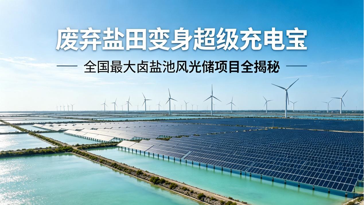 废弃盐田变身超级充电宝！全国最大卤盐池风光储项目全揭秘