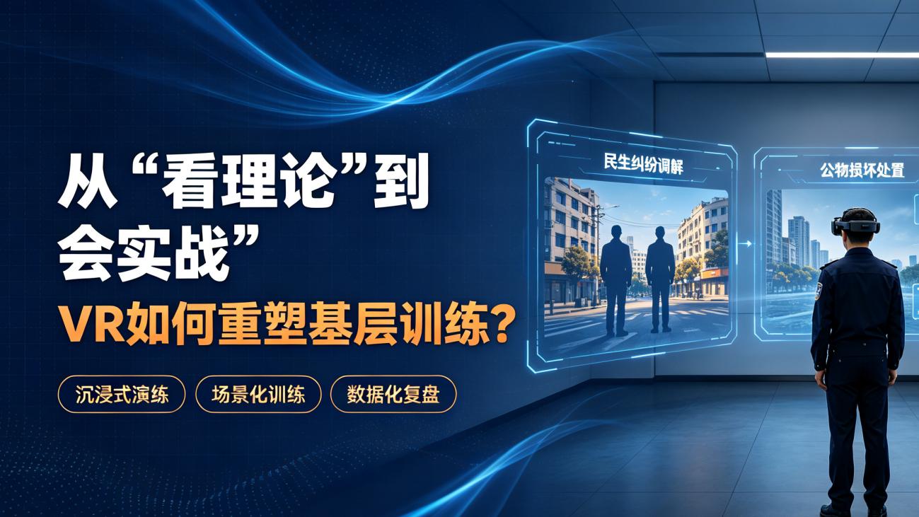 从 “看理论” 到 “会实战”，VR 如何重塑基层训练？