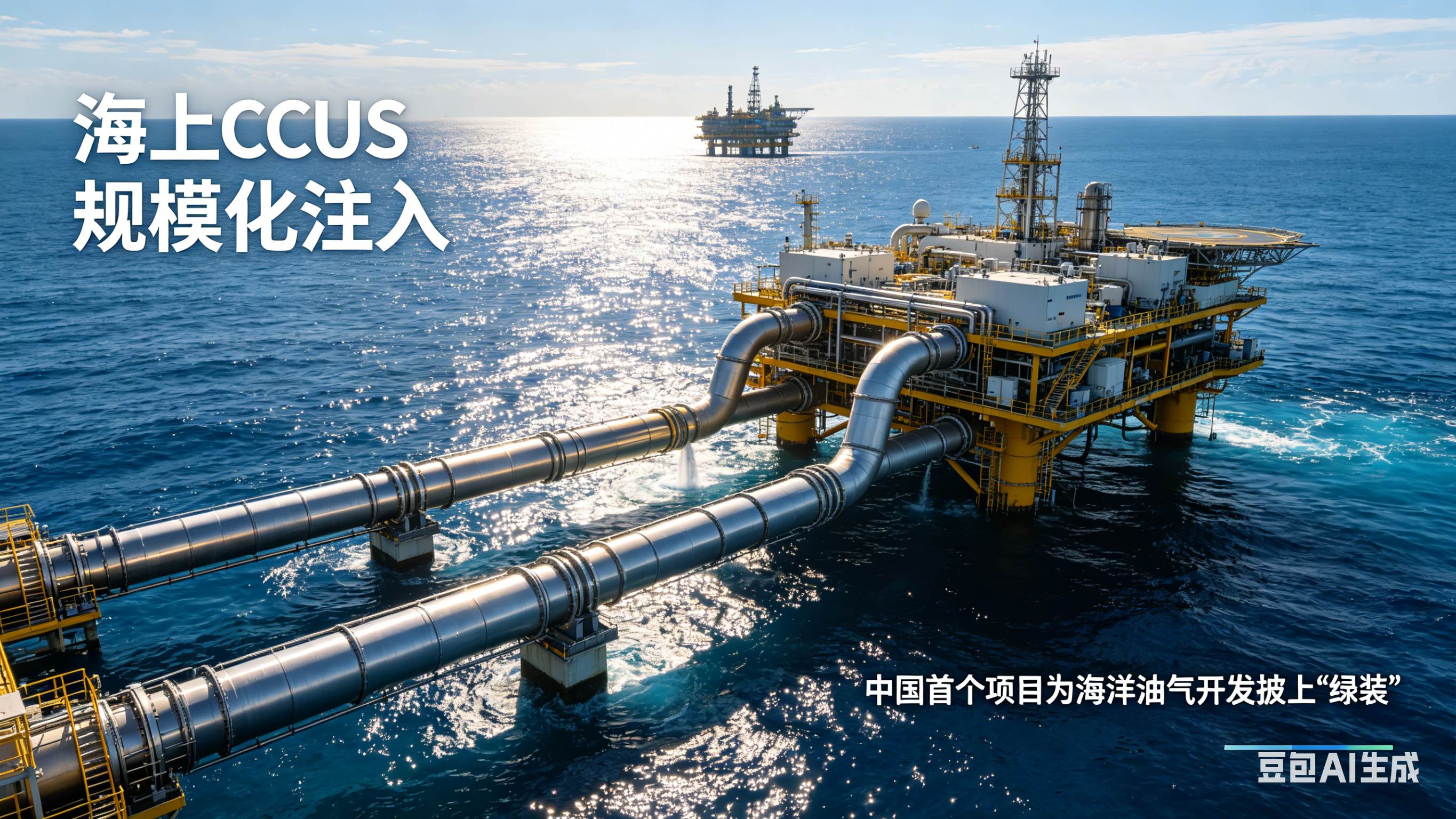海上CCUS规模化注入！我国首个项目为海洋油气开发披上“绿装”
