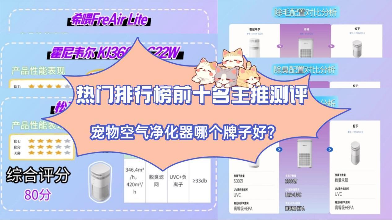 2026年宠物空气净化器哪个牌子好？热门排行榜前十名主推测评！