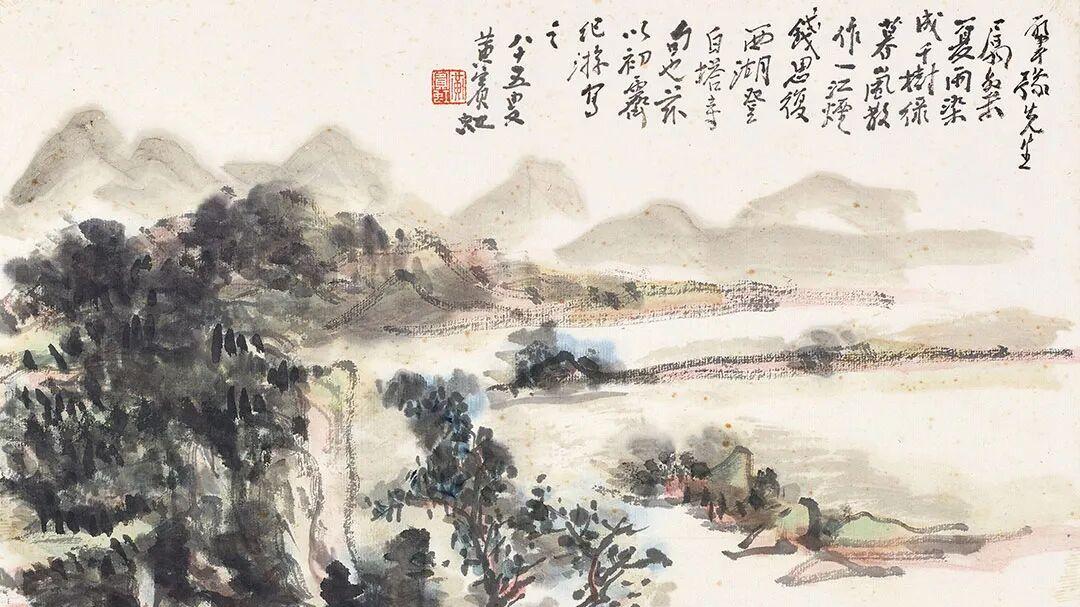 黄宾虹：云山日夕佳，溪上久徘徊