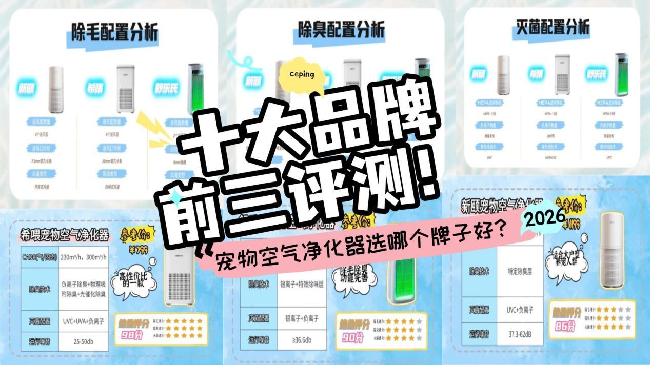 ​宠物空气净化器选哪个牌子好? 评测宠物空气净化器十大品牌前三