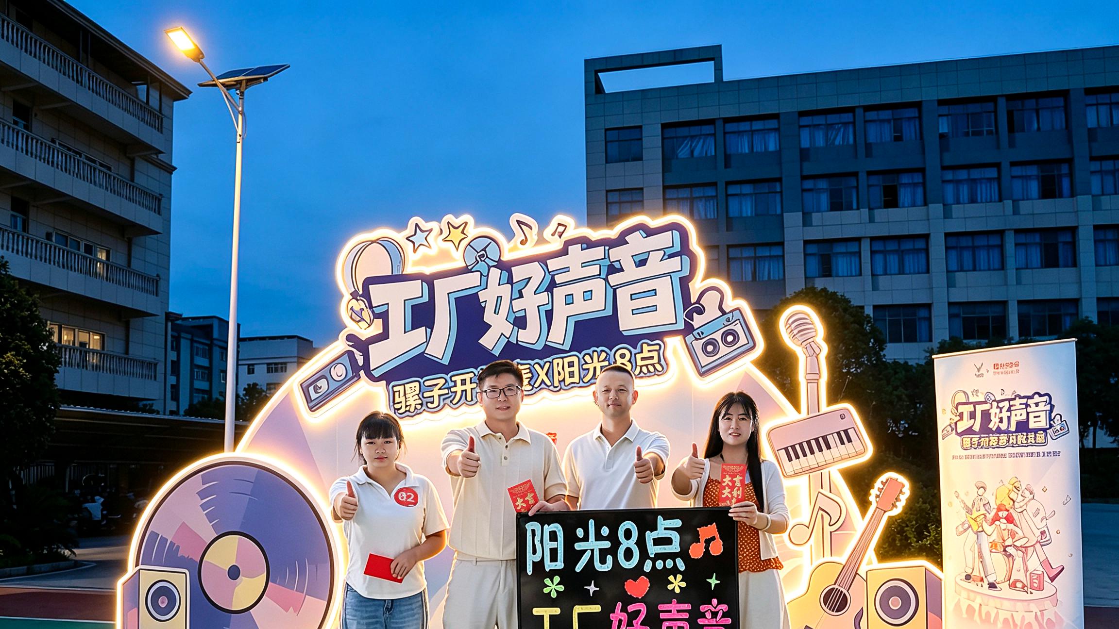 燃爆夏夜！阳光 8 点× 骡子哥工厂好声音火热开唱！