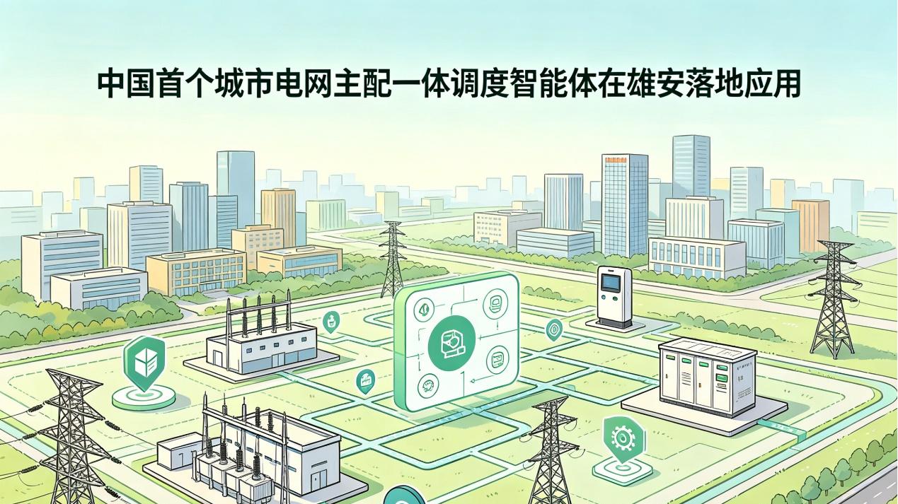 全国首城市电网主配一体调度智能体雄安上岗，AI调度时代真的来了