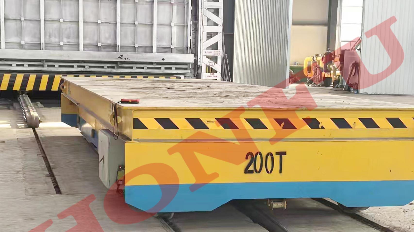50t轨道式车间平板车操作规程 重载转运安全指南！山东宏孚科技HONFU