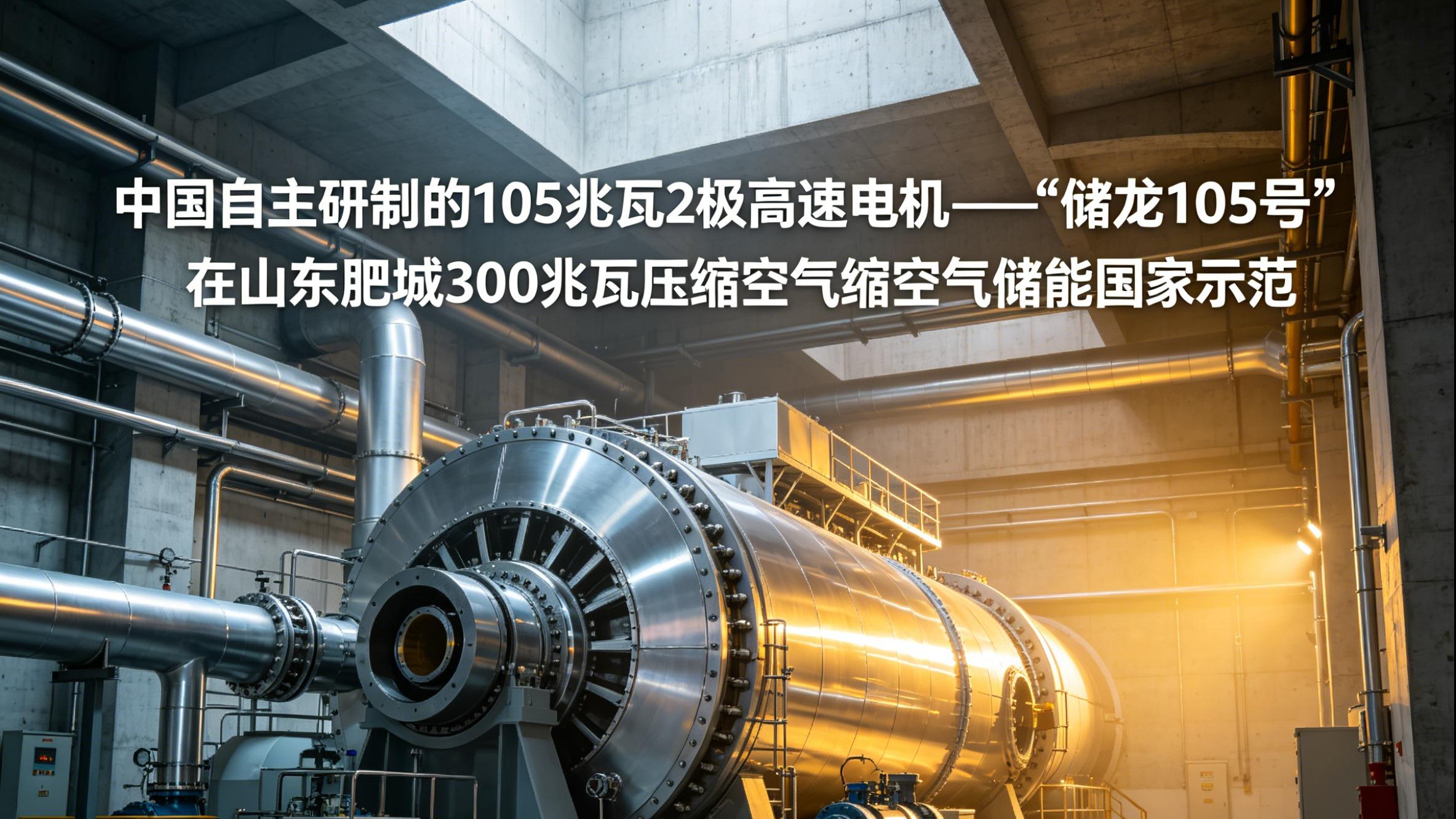 山东地下装了台105兆瓦高速电机，这项进口依赖终于断了