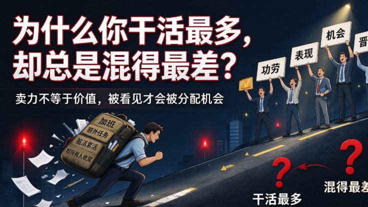 为什么你干活最多，却总是混得最差？
