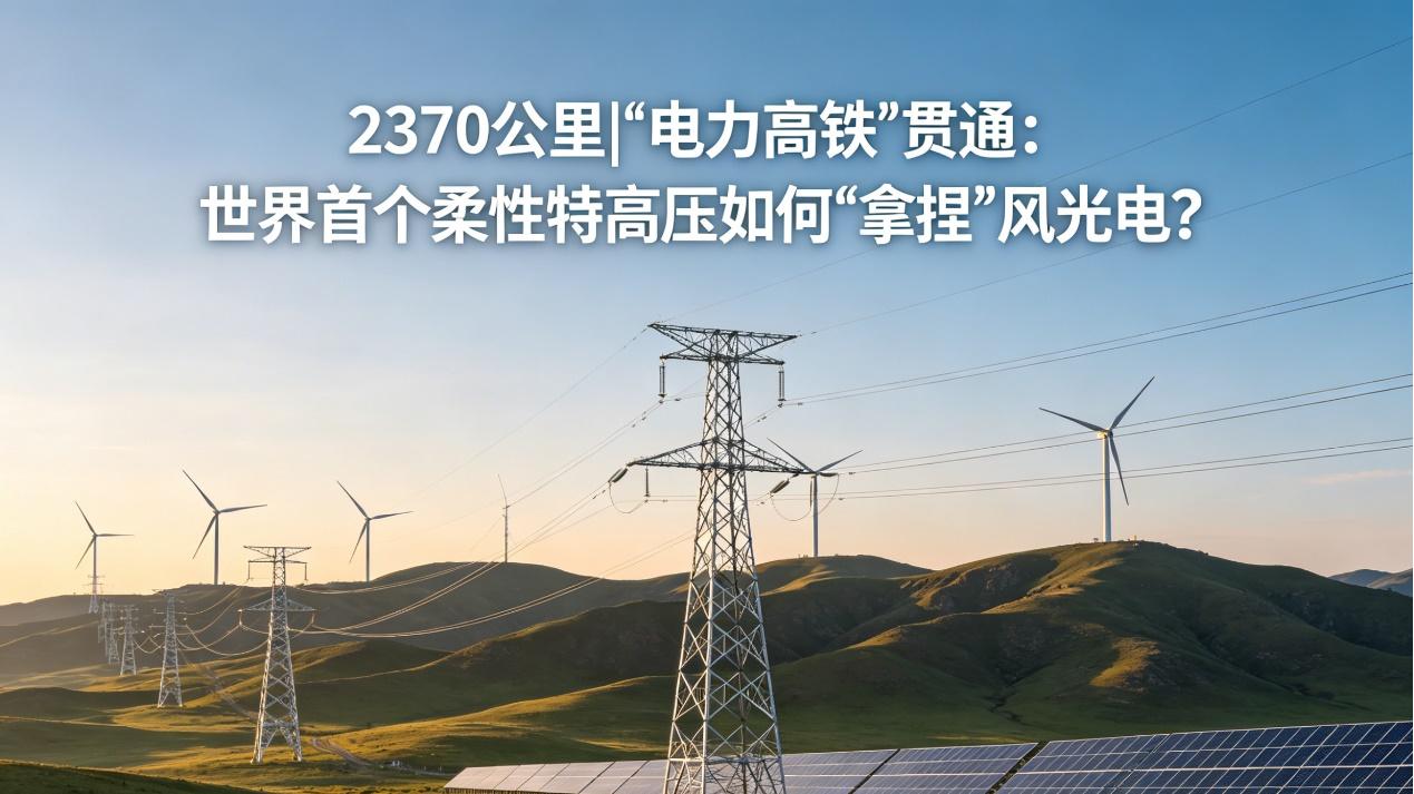 2370公里“电力高铁”贯通！世界首个柔性特高压如何拿捏风光电？